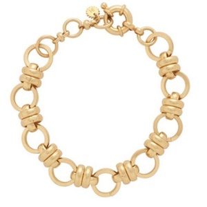 EUC India Hicks Curve Chain Bracelet, original box, 14k plated